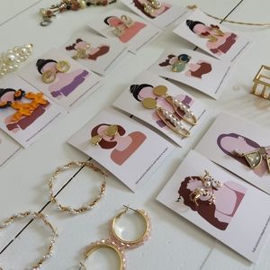 15 pairs of new earrings and others